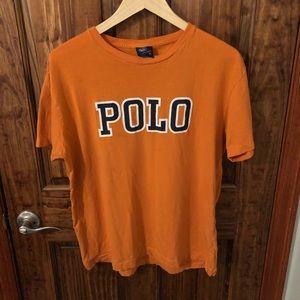 Vintage Polo Ralph Lauren Spellout Orange T-Shirt